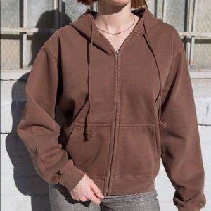 Brandy Melville Carla Hoodie Brown